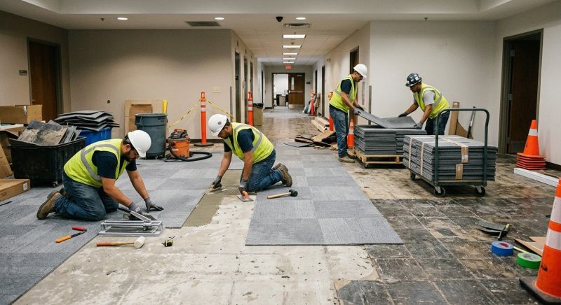 Our team working on Flooring Service projects in Parrish, FL